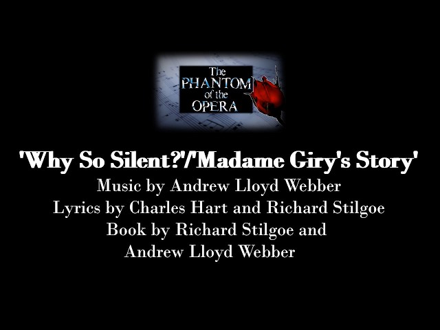 Why So Silent? The Phantom of the Opera Sheet Music
