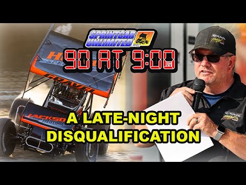 SprintCarUnlimited 90 at 9 for Thursday, July 17th: David Gravel DQ'ed; bad for both parties - dirt track racing video image
