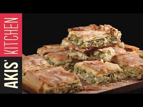 Greek leek and feta cheese pie | Akis Kitchen - UCcbNHNmULeU1OoNylpPIRQQ