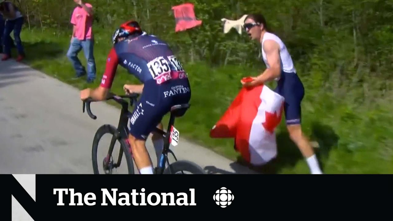#TheMoment superfan goes viral cheering on Canadian cyclist at Giro D’Italia