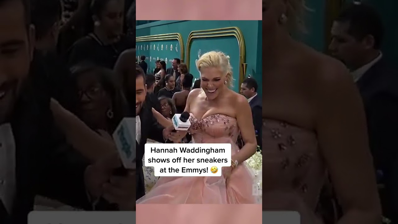 Hannah Waddingham Shows Off Her Sneakers At The Emmys! 🤣 #Shorts