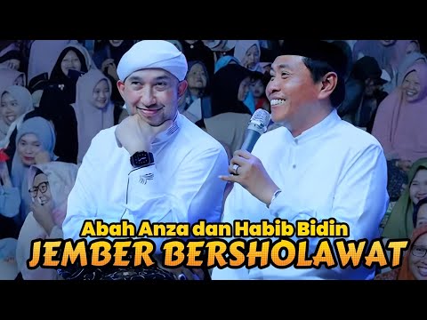 JEMBER BERSHOLAWAT BERSAMA HABIB BIDIN DAN ABAH ANZA - PENGAJIAN LUCU KH ANWAR ZAHID