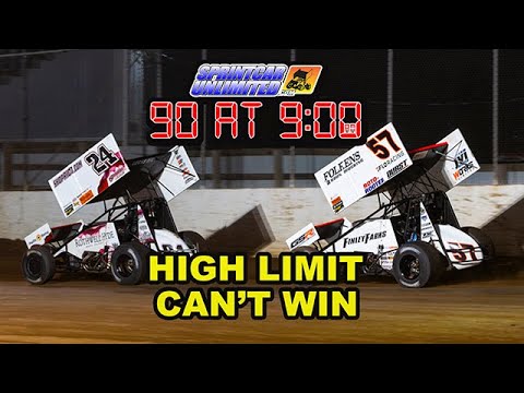 SprintCarUnlimited 90 at 9 for Thursday, June 5th: High Limit can't seem to win with some fans - dirt track racing video image