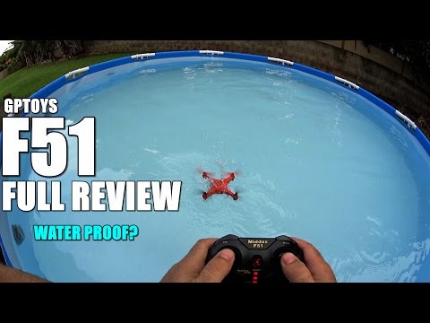 GPTOYS F51 Waterproof Camera Drone - Full Review - [UnBox, Inspection, Setup, Rain Flight/Pool Test] - UCVQWy-DTLpRqnuA17WZkjRQ