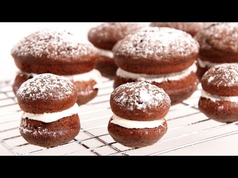 Chocolate Whoopie Pies Recipe - Laura Vitale - Laura in the Kitchen Episode 873 - UCNbngWUqL2eqRw12yAwcICg