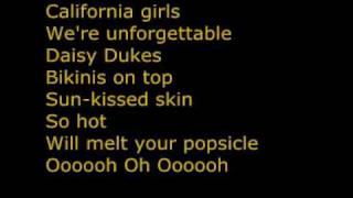 Katy Perry feat. Snoop Dogg - California Girls (lyrics)
