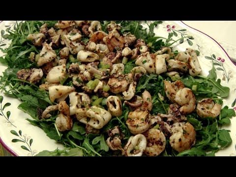 Grilled Seafood Salad Recipe - by Laura Vitale - Laura in the Kitchen Episode 78 - UCNbngWUqL2eqRw12yAwcICg