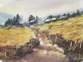 Early Morning Watercolour Landscape Painting  Fast & Loose Watercolours  Paint without Fear