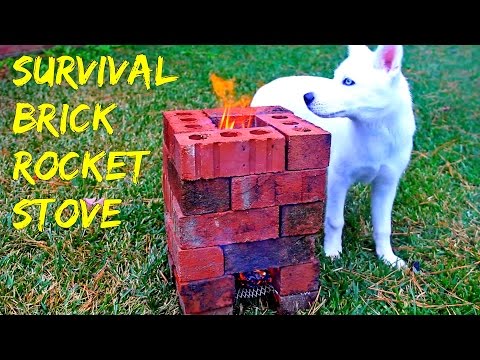 Brick Rocket Stove - Survival tips #35 - UCe_vXdMrHHseZ_esYUskSBw