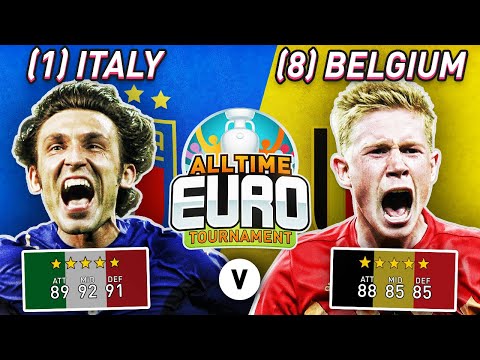 All-Time Italy XI vs All-Time Belgium XI | All-Time EURO Tournament Game 1