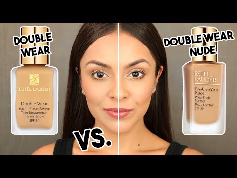 Estee Lauder DOUBLE WEAR NUDE Water Fresh Foundation VS DOUBLE WEAR ORIGINAL - TrinaDuhra - UC8mcIi-QT6tSDC0pEmcsf2w