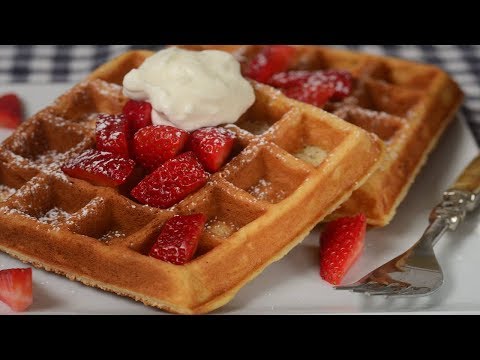 Yeast Waffles Recipe Demonstration - Joyofbaking.com - UCFjd060Z3nTHv0UyO8M43mQ