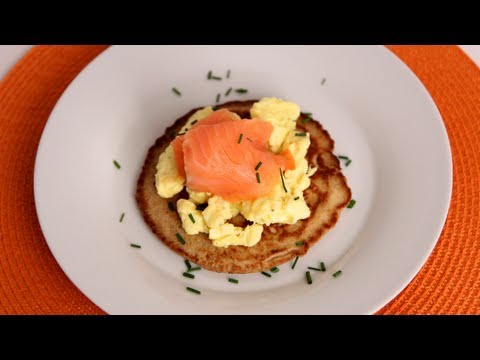Homemade Blinis with Smoked Salmon - Laura Vitale - Laura in the Kitchen Episode 532 - UCNbngWUqL2eqRw12yAwcICg