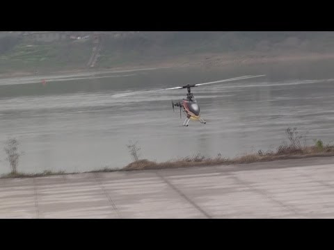 KDS Innova 700E Helicopter Having Fun Over River - UCsFctXdFnbeoKpLefdEloEQ