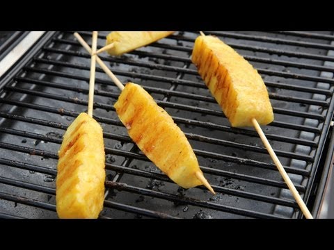 Grilled Pineapple with Honey Yogurt Dip Recipe - Laura Vitale - Laura in the Kitchen Episode 442 - UCNbngWUqL2eqRw12yAwcICg