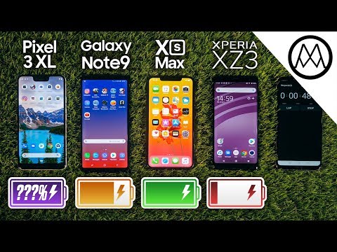 Pixel 3 XL vs Samsung Note 9 vs iPhone XS Max Battery Life DRAIN TEST - UCMiJRAwDNSNzuYeN2uWa0pA