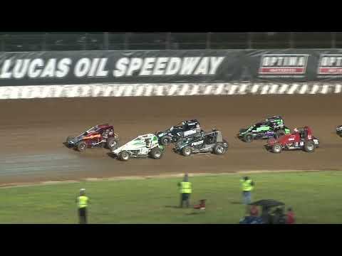 5.4.19 POWRi WAR Sprint Car League at Lucas Oil Speedway - dirt track racing video image