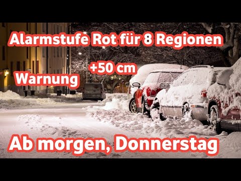 wetter Alarm - Ein stärkerer Schneesturm zieht auf uns zu!! 48 Stunden starker Schneefall