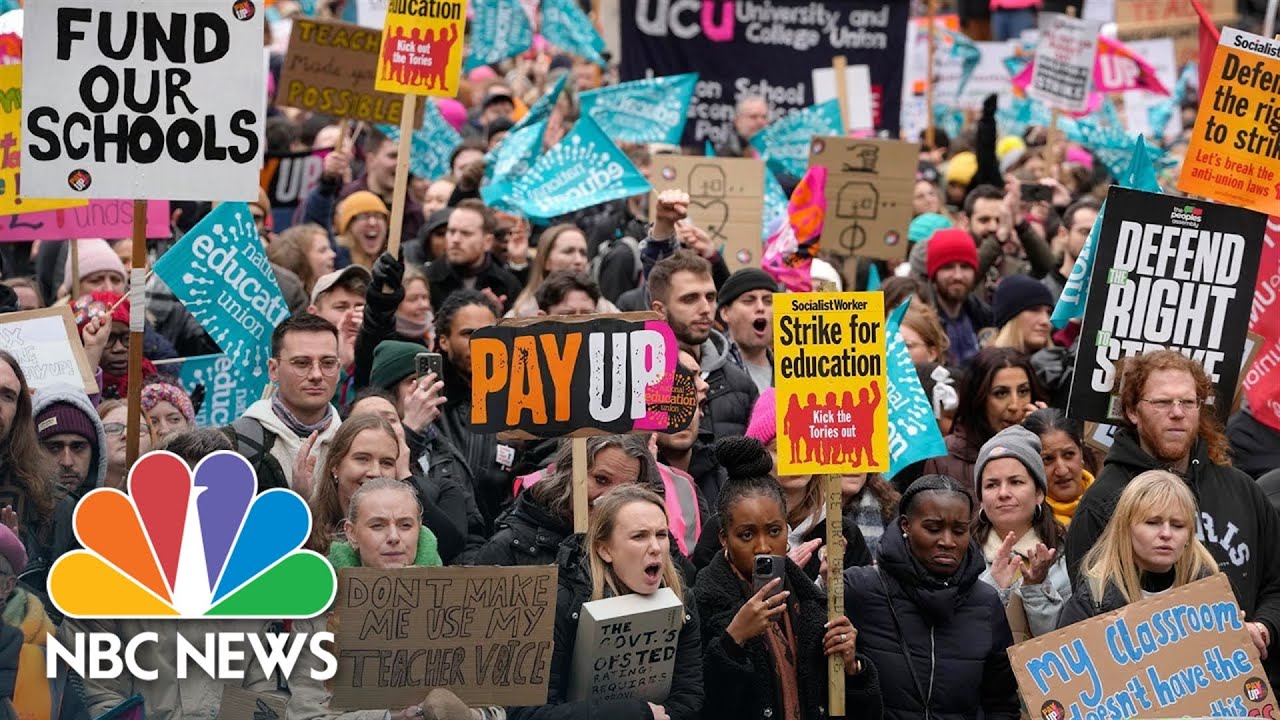 Teachers, train drivers, civil servants join largest U.K. strike in over a decade