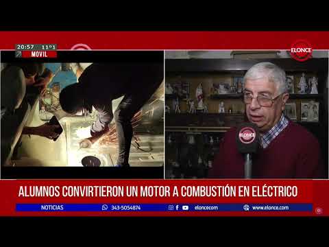 Estudiantes de Concepción del Uruguay reconvirtieron una camioneta municipal en eléctrica