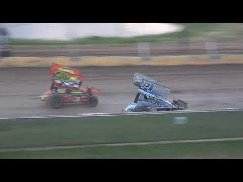 UMSS Winged Sprint Feature - Cedar Lake Speedway 06/10/2023 - dirt track racing video image