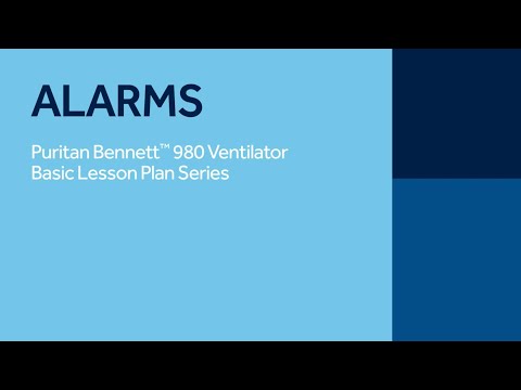 Puritan Bennett™ 980 Mechanical Ventilation - Alarms Simulation
