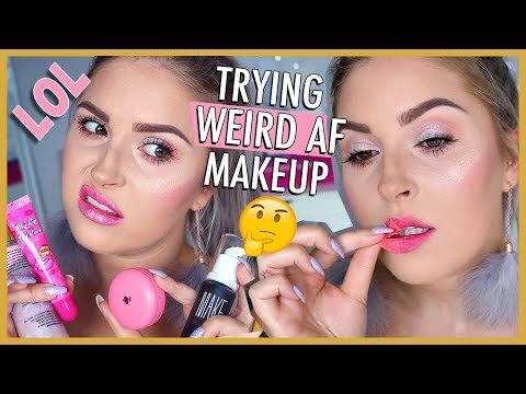 Trying WEIRD Gimmicky & VIRAL Makeup  - UCMpOz2KEfkSdd5JeIJh_fxw