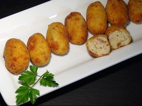 Receta Croquetas de jamón - Recetas de cocina, paso a paso, tutorial. Loli Domínguez - UC5ONfXPjWgqElh0NZaRJ1tg