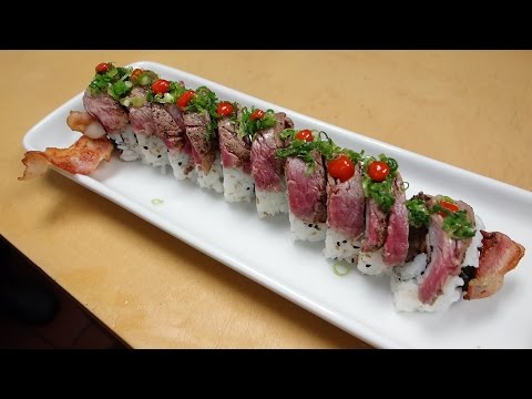 Meat Lover's Roll - How To Make Sushi Series - UCbULqc7U1mCHiVSCIkwEpxw