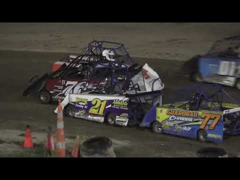 Mini Wedge 10-14 A-Feature at Crystal Motor Speedway, Michigan on 08-27-2022!! - dirt track racing video image