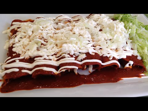 ENCHILADAS DE POLLO EN CHILE GUAJILLO  RECETA - UCKkinZz8CfbX-Hr6zcXOO7Q