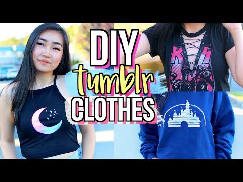 DIY Tumblr Clothes WITHOUT Transfer Paper! Part 2 | JENerationDIY - UCZll0PJXjErnm97V18BpBlQ