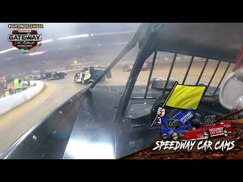#1C Kenny Collins - 2022 Gateway Dirt Nationals - Super Late Model - InCar Camera - dirt track racing video image