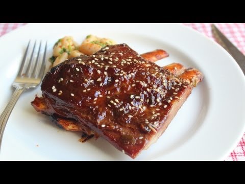 Root Beer Ribs Recipe - Spicy Lamb Ribs Glazed with Root Beer and Sesame - UCRIZtPl9nb9RiXc9btSTQNw