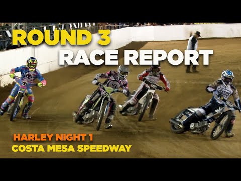 Round 3 Race Report! Harley Night! Costa Mesa Speedway #sportsreporter #speedway #crash - dirt track racing video image