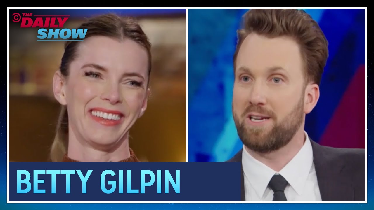 Betty Gilpin – Playing an A.I.-Fighting Nun on "Mrs. Davis" | The Daily Show