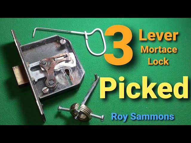 How to Open a 3 Lever Door Lock Without a Key