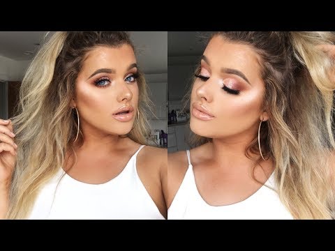 ROSE GOLD SUMMER GLAM AF MAKE UP TUTORIAL! | Rachel Leary - UC-Um2u0Agv8Q-OhjO6FZk1g