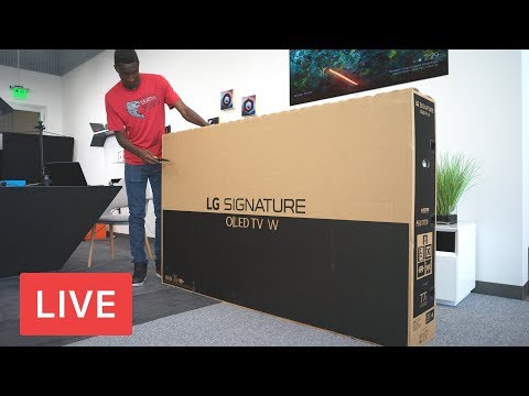 LG 77" Wallpaper TV Unboxing [LIVE] - UCBJycsmduvYEL83R_U4JriQ