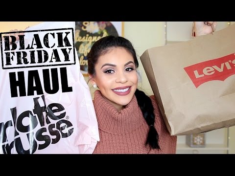 HUGE TRY ON BLACK FRIDAY HAUL 2016: Charlotte Russe, H&M, + More! | JuicyJas - UCqTR5f7YkGro3cPv23SqcqQ