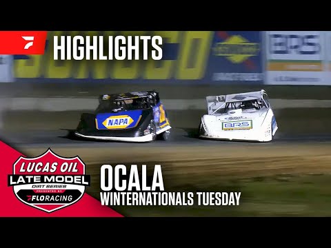 Lucas Oil Late Model Dirt Series | #WinterNationals - Night 1 | Ocala Speedway - dirt track racing video image