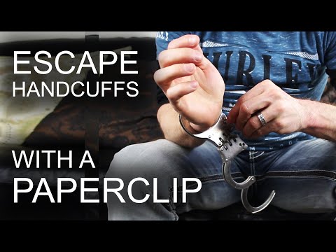 How To Escape Professional Handcuffs - With A Paperclip - UC1zZE_kJ8rQHgLTVfobLi_g