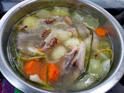 น้ำสต๊อกไก่(น้ำซุป)..การเตรียมน้ำซุปไก่แบบง่ายๆ l สไตล์นายแทน