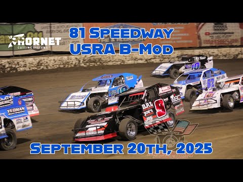 81 Speedway USRA B-Mod 09/20/2025 #10 Alex Wiens / #18 Kyle Wiens - dirt track racing video image