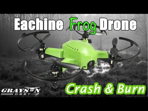 Eachine q90 Flying Frog Quadcopter Drone | Epic Crash | Unboxing & Review - UCf_qcnFVTGkC54qYmuLdUKA