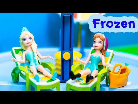 FROZEN Disney Frozen Elsa and Princess Anna at Playmobil Waterpark a Frozen Video Parody - UC44eGZ76AJLHAxPaJ_MW2RA