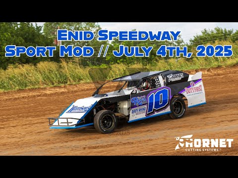 Enid Speedway Sport Mod 07/04/2025 #10 Alex Wiens - dirt track racing video image