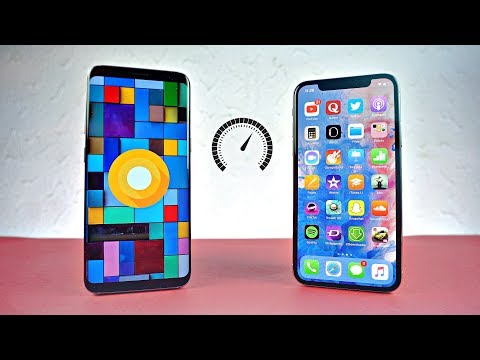 Samsung Galaxy S8 Android 8.0 Oreo vs iPhone X - Speed Test! (4K) - UCTqMx8l2TtdZ7_1A40qrFiQ