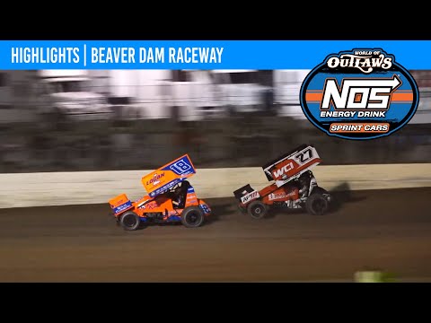 World of Outlaws NOS Energy Drink Sprint Cars | Beaver Dam Raceway | July 10, 2024 | HIGHLIGHTS - dirt track racing video image