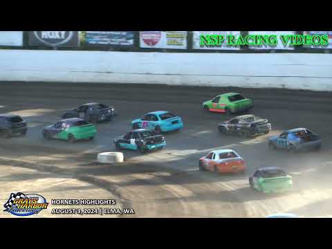 August 3, 2024 Hornets Highlights Grays Harbor Raceway - dirt track racing video image